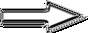 white arrow